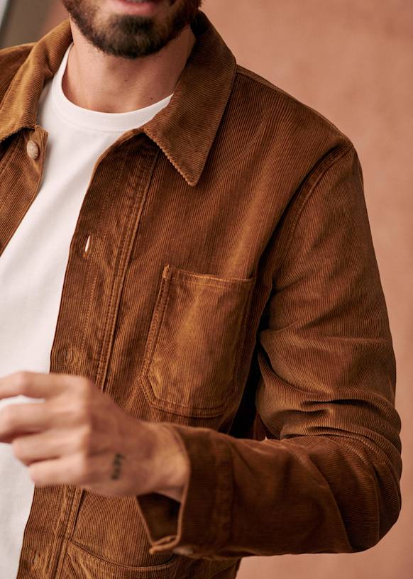 特価商品  Organic - Blue Midnight - Jacket Will Corduroy Cotton Sézane - ジャケット・アウター