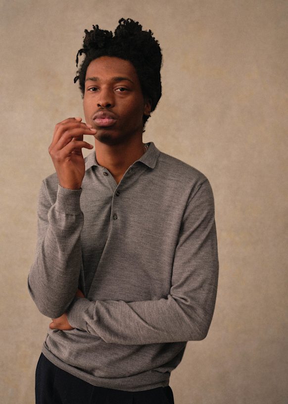 Mike Sweater - Navy - Merino Wool - Sézane