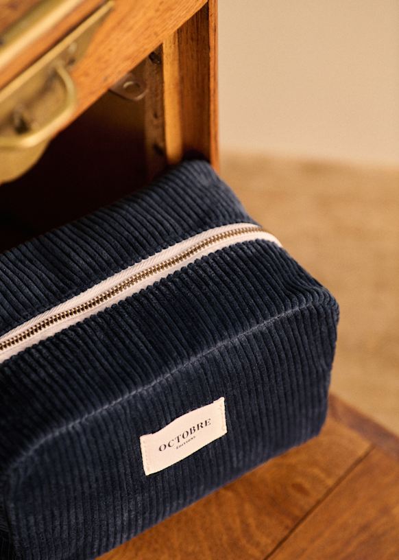 ★TOUT Y EST★ Corduroy Navy Two Moon Bag 12481939 Two Moon Bag