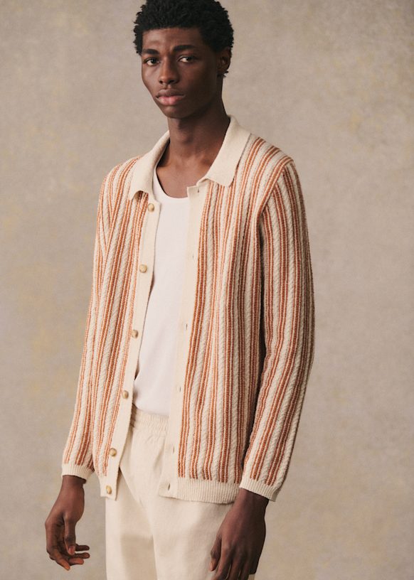 トップス YOKE LINEN SULB CARDIGAN 25ss BROWN YOKE LINEN SULB CARDIGAN 25ss BROWN - メルカリ