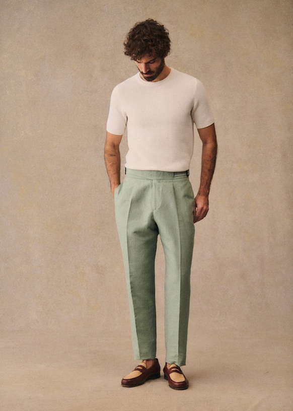 専用ページ‼️Sézane セザンヌ Manu パンツ カーキ 40 L Manu Trousers