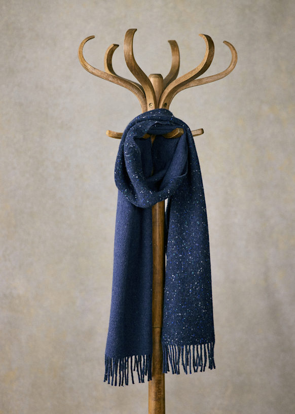 Mallord Scarf - Navy - Wool Blend - Octobre Éditions