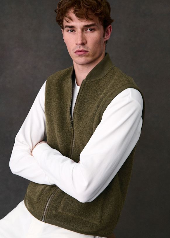 Loran Cardigan - Navy - Wool - Sézane