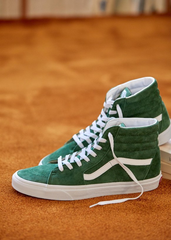 vans daim vert