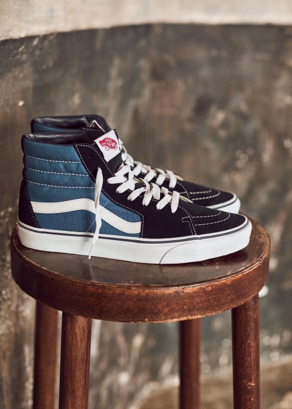 Vans High Sneakers - Mix Blue Black Canvas Suede - Textile - Octobre ...