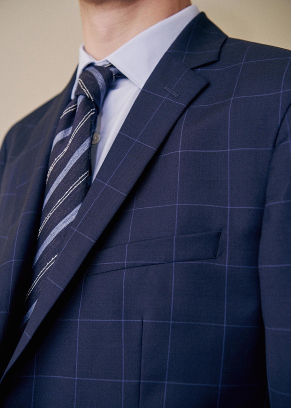 期間限定SALE⭐️Ernesto×BEAMS ネイビー チェックジャケット 伊レダ社 SUPER130'sウールジャケット ネイビーチェック | ONLY ONLINE