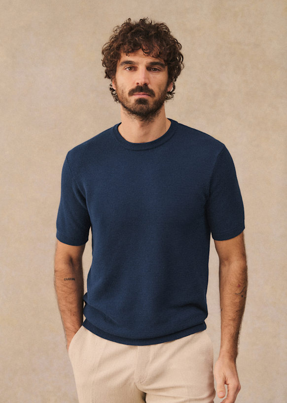 Simeone Mesh T-Shirt - White - Organic cotton - organic