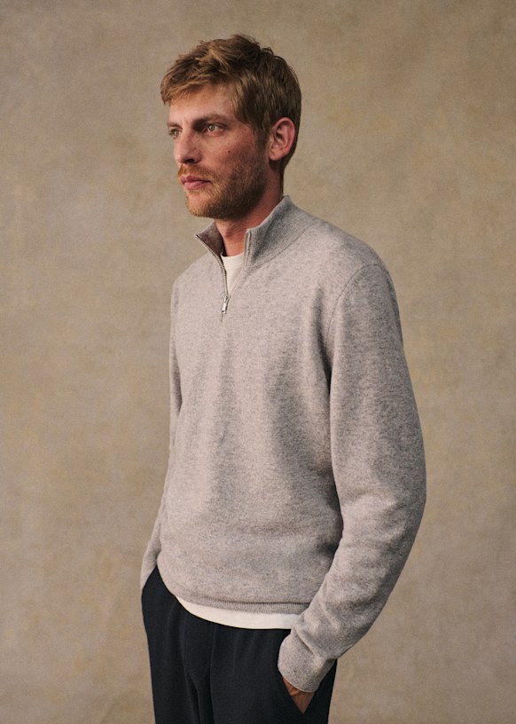 さ*と様 ennoy MERINO WOOL SWEATER MIX GRAY ENNOY MERINO WOOL SWEATER (MIX GRAY) - メルカリ
