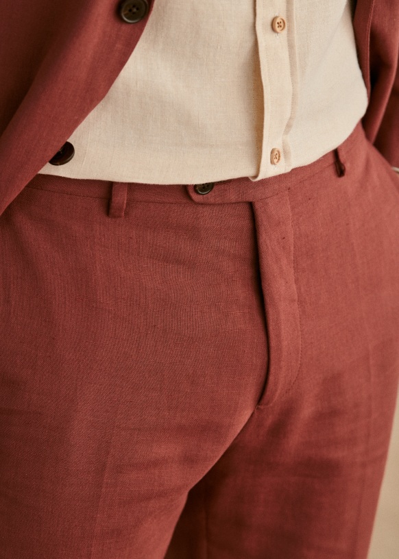 Autumn And Winter New Woolen Belt Decoration Casual Pants Slim Fit Premium  Men's Trousers Daily Kecks Fashion Stride Britches