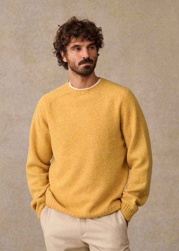 Mustard wool sweater outlet