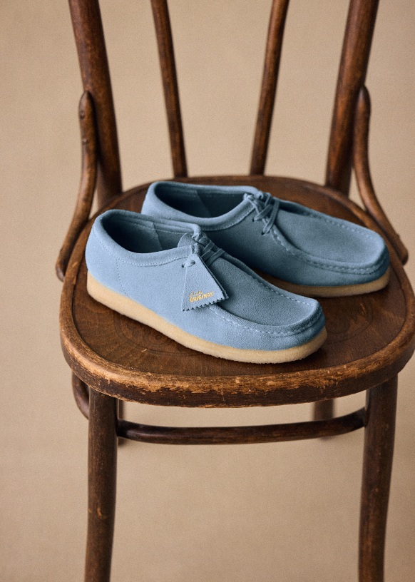 Clarks wallabee bleu 2025