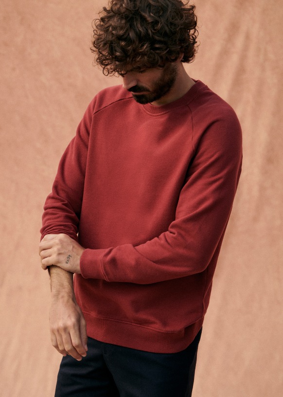 Garber Sweatshirt Burgundy Organic Cotton S zane