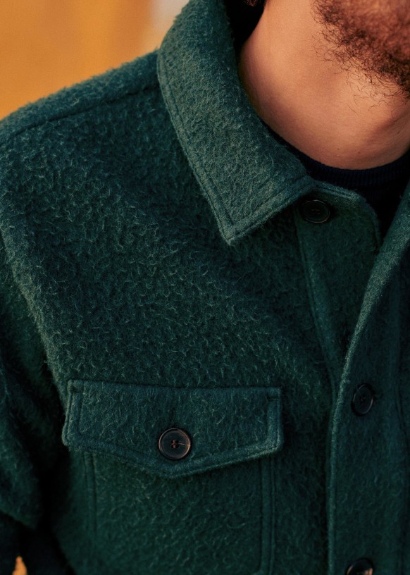 オリーブグリーン ウール混合ジャケット オフロード[ハンティングジャケット 56LM02]オリーブ6229600546メンズ