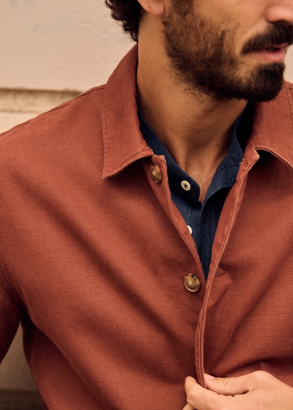 Tim Jacket - Light Brown - Organic Cotton - Octobre Éditions