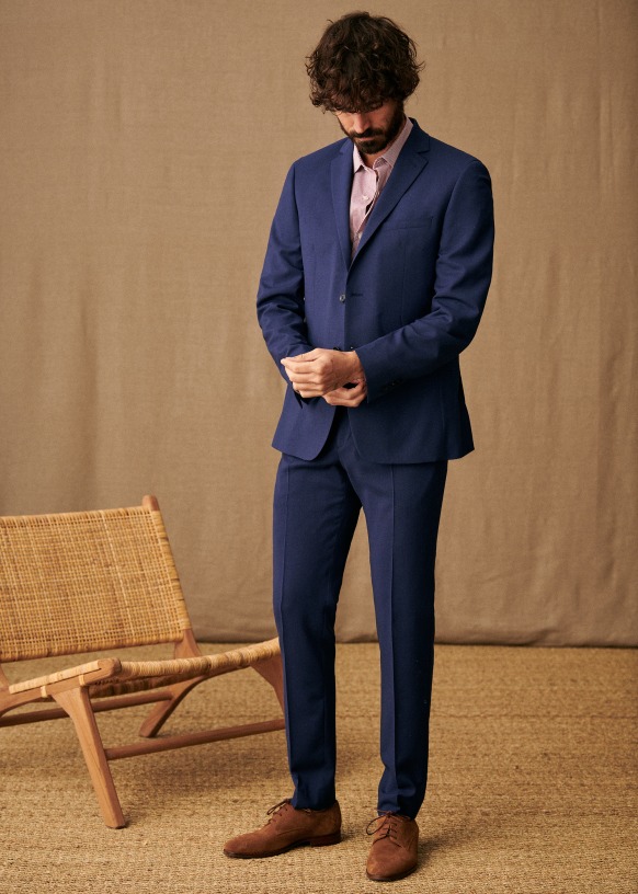 Sullyvan ジャケット - ネイビー - ウール - Sézane