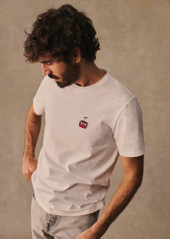 T-shirt Celan - Écru - Cotone biologico - tessuti biologici - Sézane T-shirt Celan - Écru - Cotone biologico - tessuti biologici - Sézane