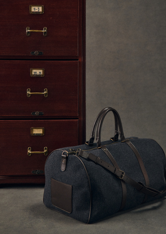 Larkins Weekend Bag - Camel Suede - Bovine leather - Sézane