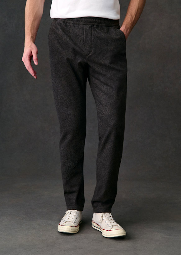 Danny Wool Trousers - Brown - Wool - Octobre Éditions