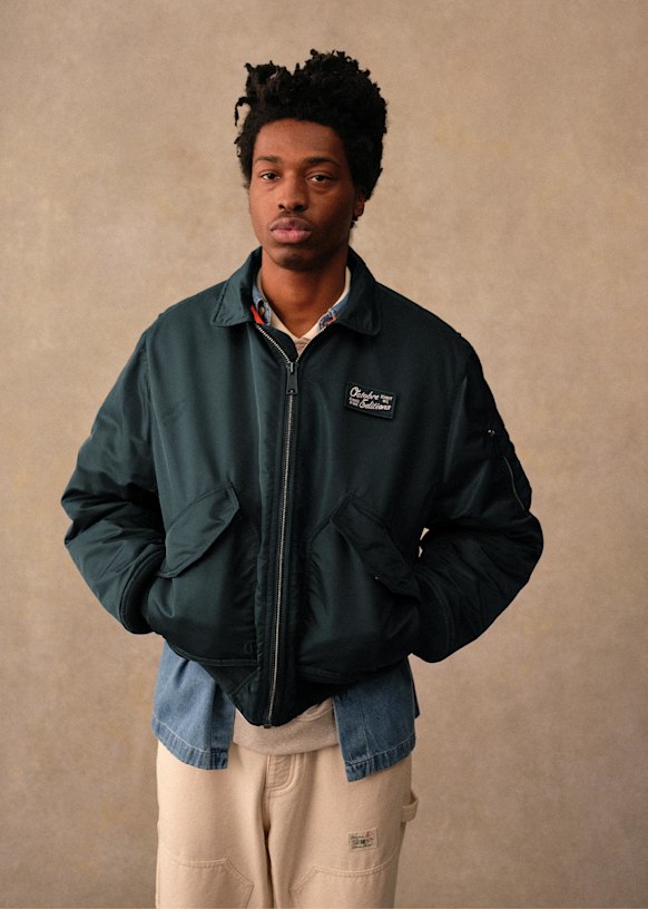 Octobre Éditions x Schott NYC Blouson - Navy - Polyamide - Sézane