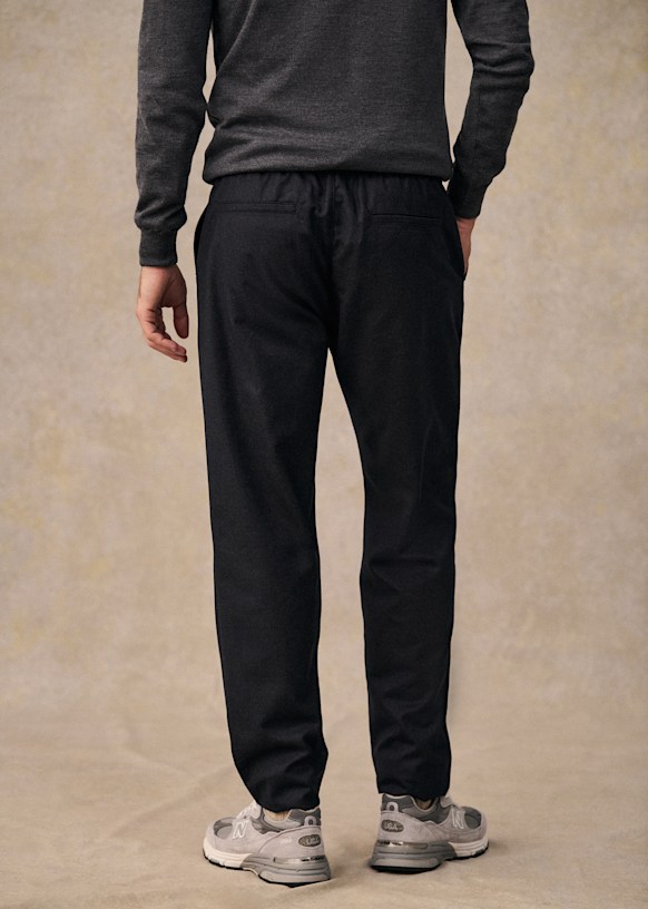 Danny Wool Trousers - Charcoal Grey - Wool - Sézane