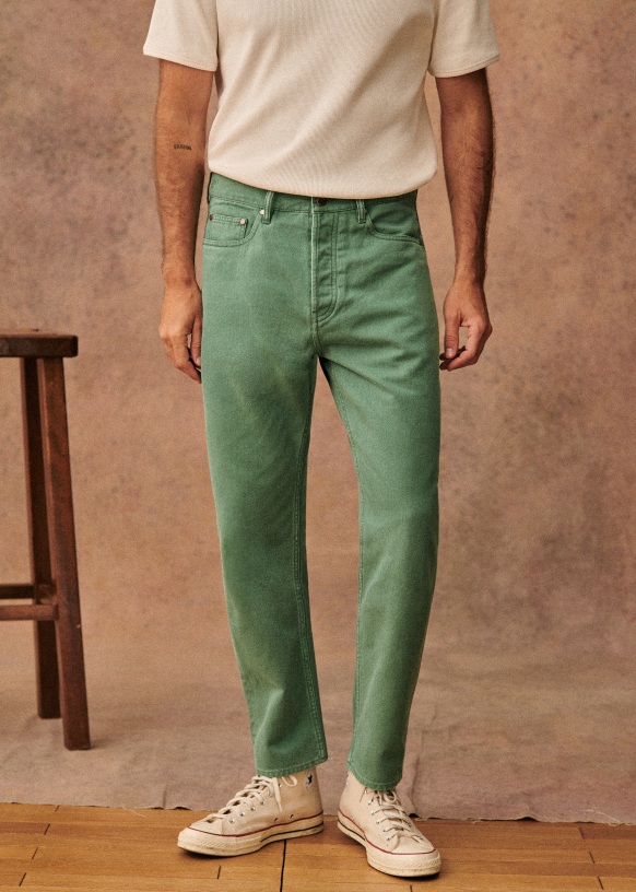 Part Two Soffyn Straight Leg Regular Fit Trousers, Faded Denim at John  Lewis & Partners