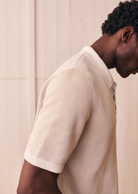 Sorel Knit Polo - Ecru / Beige - Organic cotton - organic textile