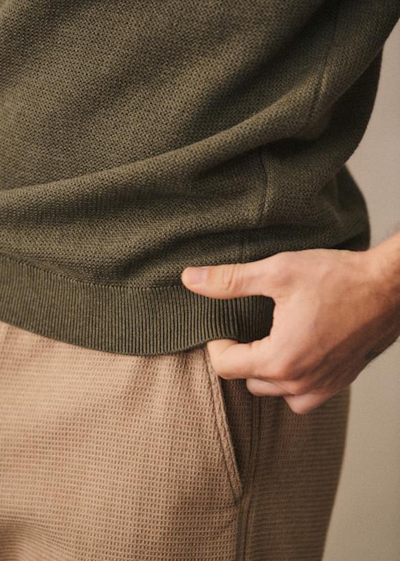 Sawyer Polo - Mottled Grey - Organic cotton - organic textile - Sézane