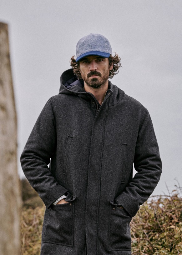 Alvy Parka - Navy - Wool - Sézane