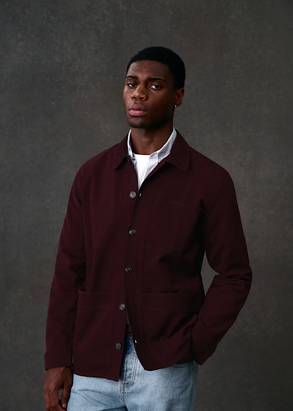 Will Jacket - Clay Green - Organic cotton - organic textile - Sézane