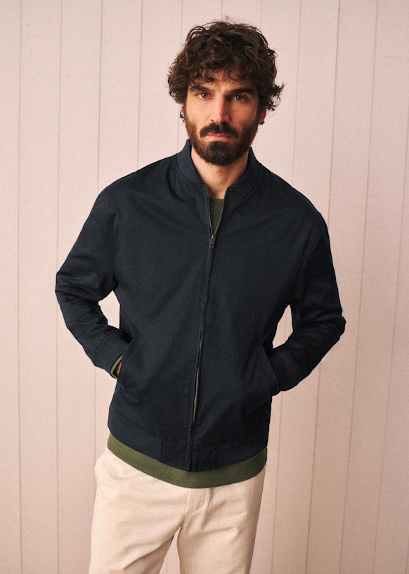 Gardner Jacket - Navy - Organic cotton - organic textile - Octobre