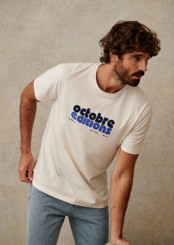Octobre ditions T Shirt Ecru Organic Cotton Octobre ditions