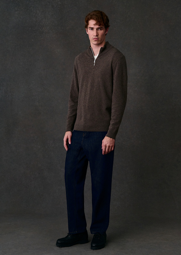 Matthis Sweater - Navy - Wool - Sézane