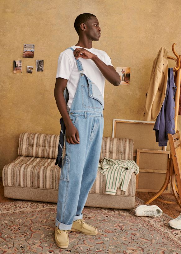 Robby Dungarees - Faded Denim - Organic Cotton - Sézane