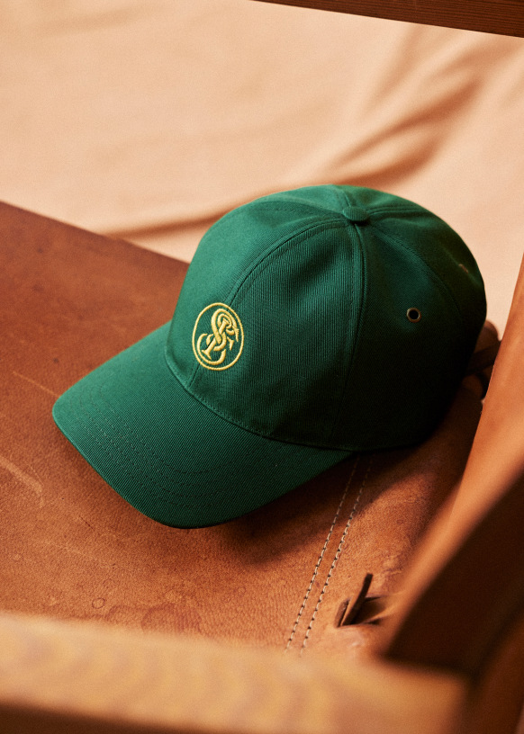 Octobre Éditions x Lafayette Saltiel Hat - Dark Green - Cotton - Sézane