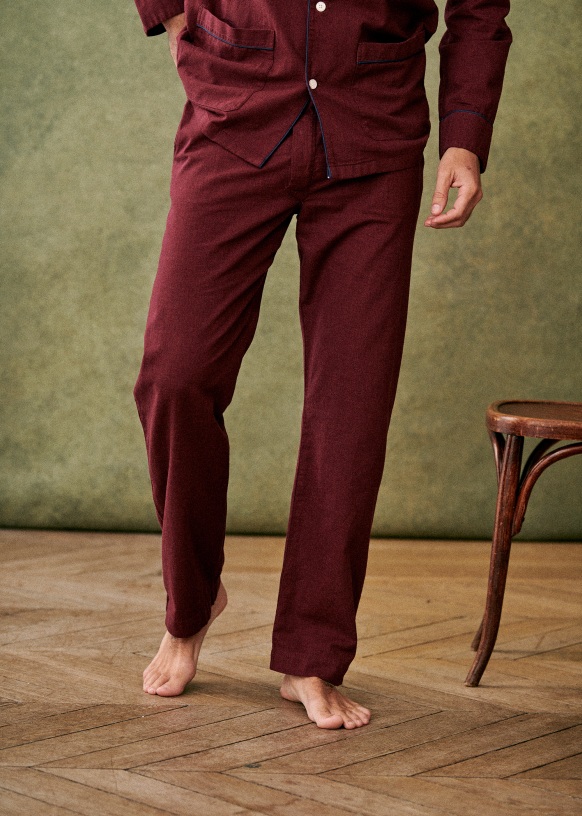 Mens discount burgundy pyjamas