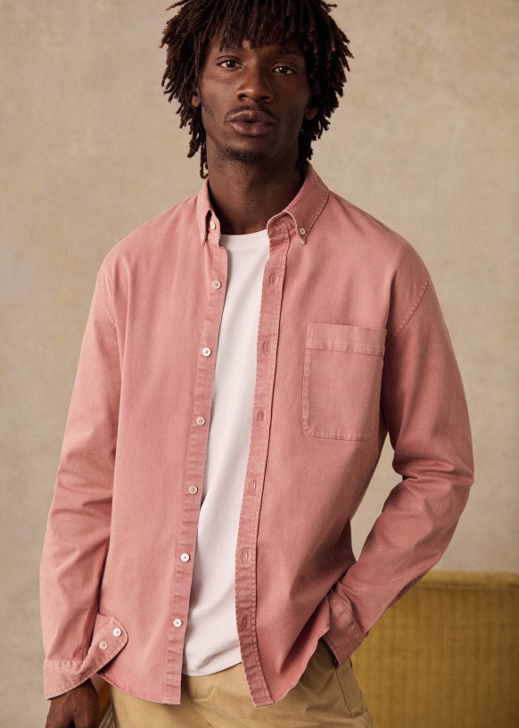 Chemise Miles Brut Coton biologique textile biologique Octobre Editions