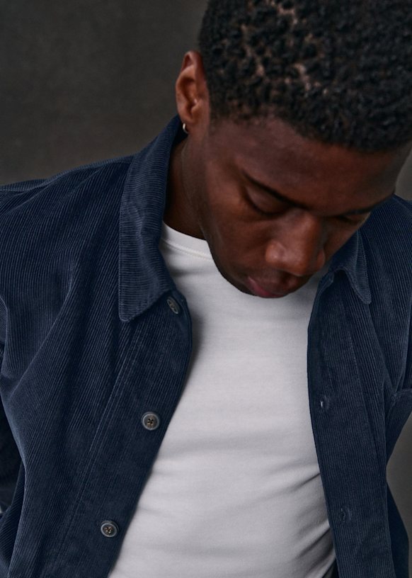 Corduroy Will Jacket - Navy - Cotton - Octobre Éditions
