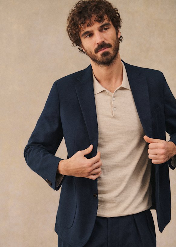 Will Jacket - Navy - Organic cotton - organic textile - Sézane