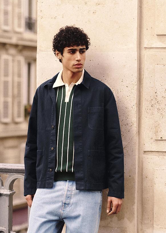 Devon Jacket - Olive Green - Organic Cotton - Sézane