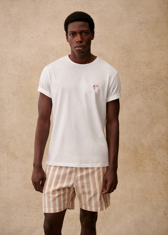 Fleur T Shirt White Octobre Editions