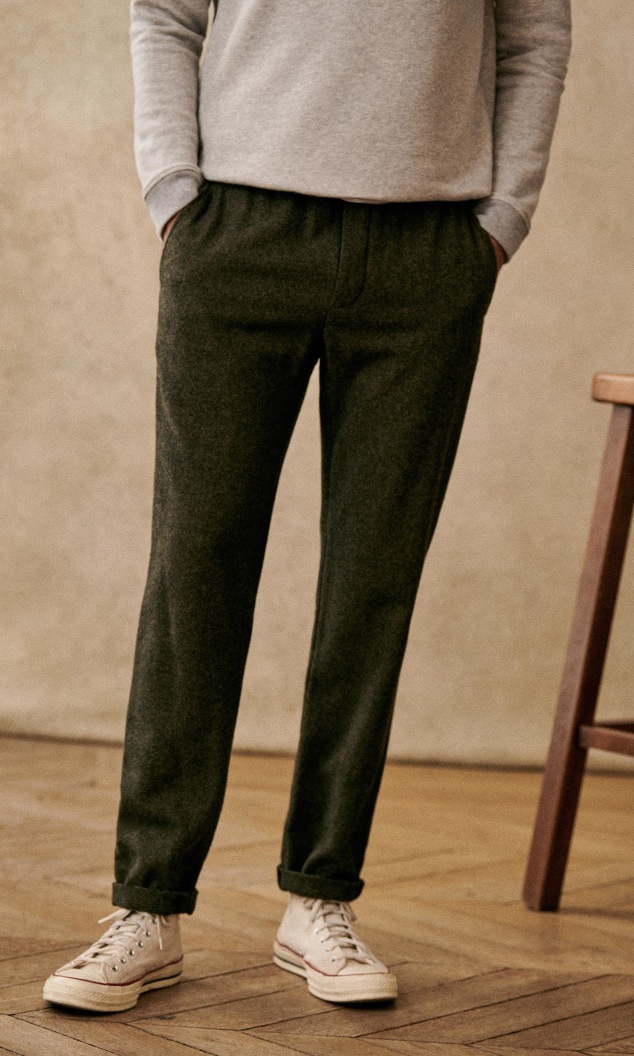Young Trousers - Brown Tweed - Wool - Octobre Éditions
