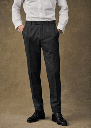 スーツ Gorsch the merrycoachman / SERGE WOOL 2 Gorsch the merry coachman Wool Linen 2 Tuck Wid