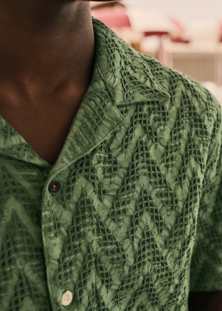 ♦Sezane/Octobre Editions♦ポロシャツ Jude Polo - Steel Blue - Organic Cotton - Sézane