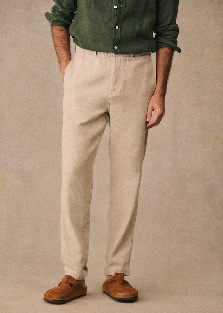 Linen cotton trousers | Menswear | Octobre Editions