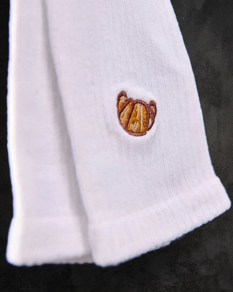 CHAUSSETTES BRODERIE CROISSANT
